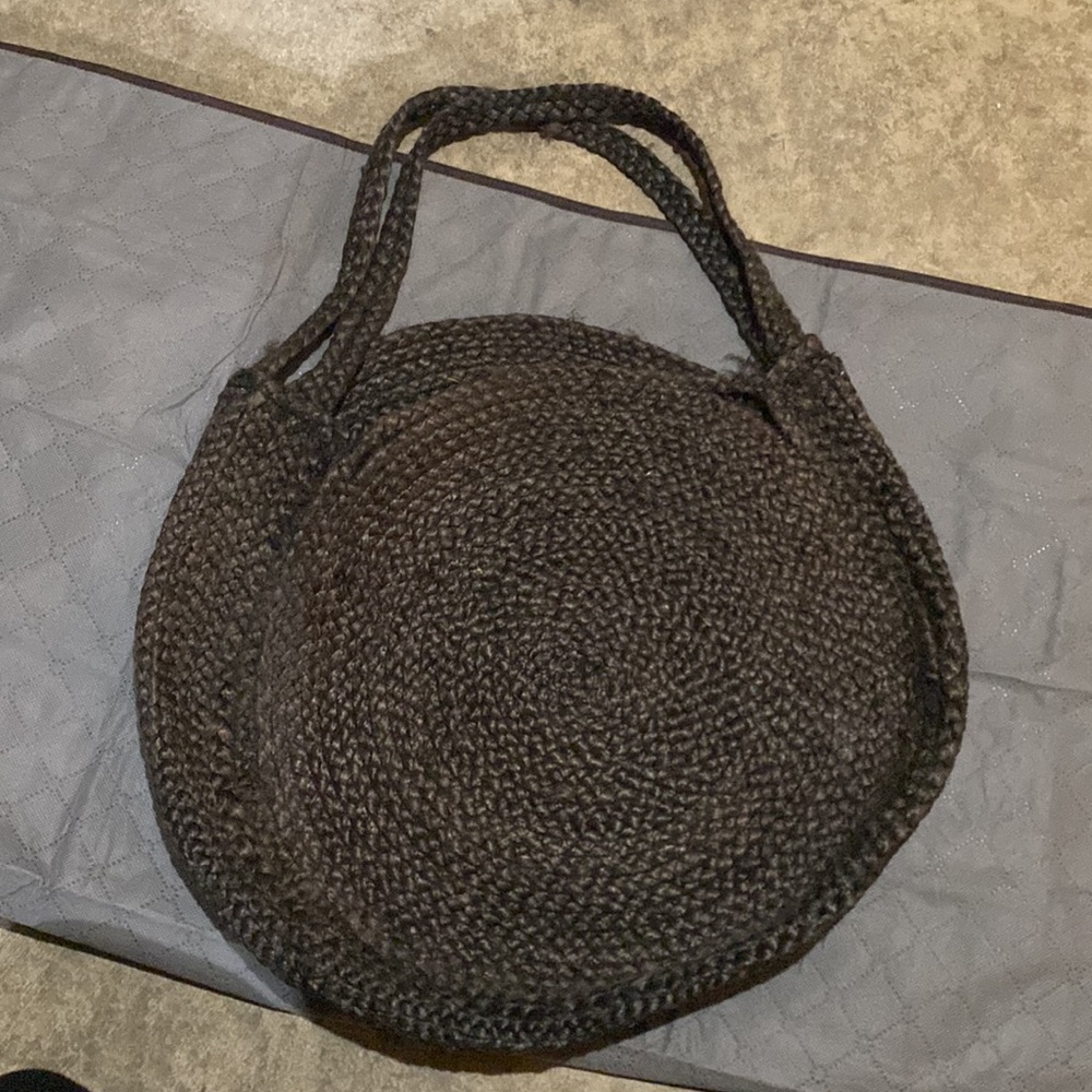 Mango Braided Boho Round Shopping Bag